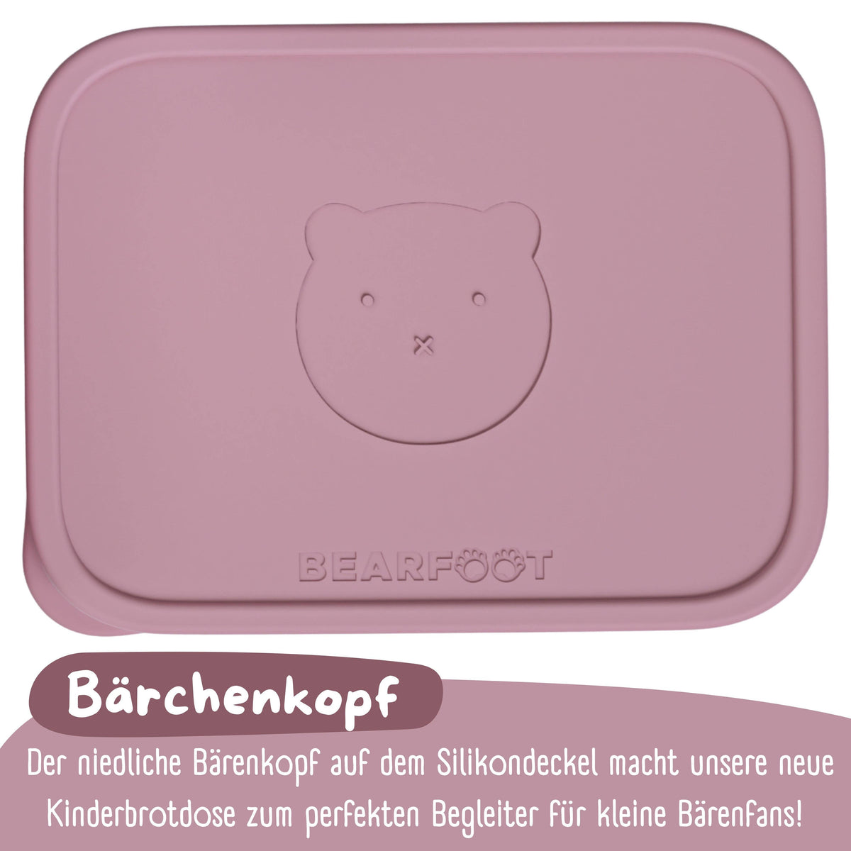 Kids' Stainless Steel Lunchbox with Silicone Insert - Pink