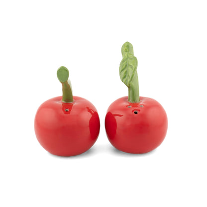 Salt and pepper, cherries