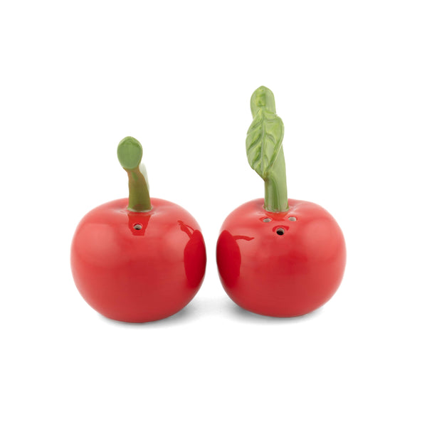 Salt and pepper, cherries
