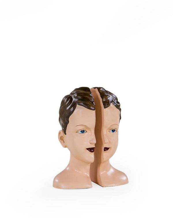 Pair of two-part antique-style decorative bookends