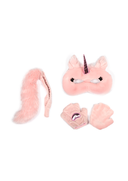 Roze eenhoornkostuum voor kinderen