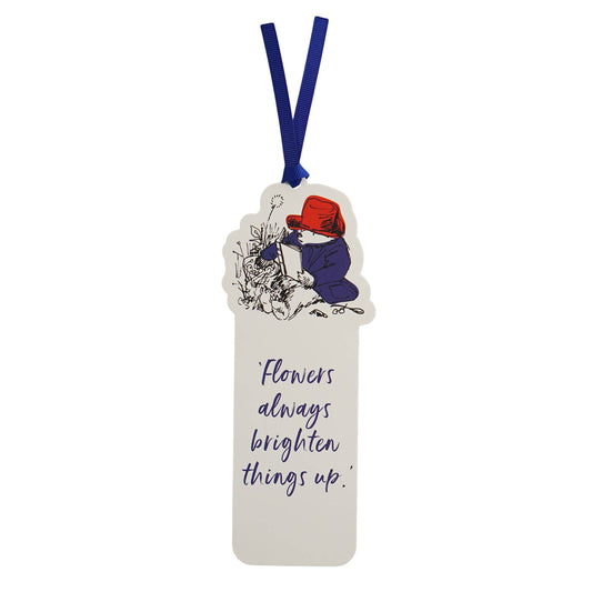 Papieren boekenlegger - Paddington (Bloemen)