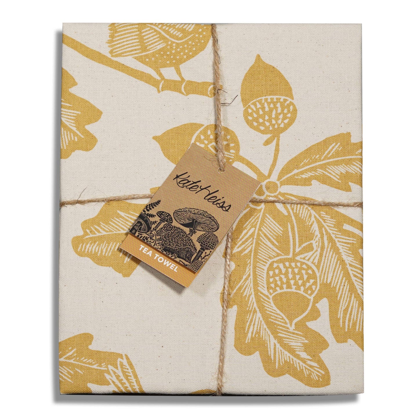 Torchon Woodland - feuille ocre