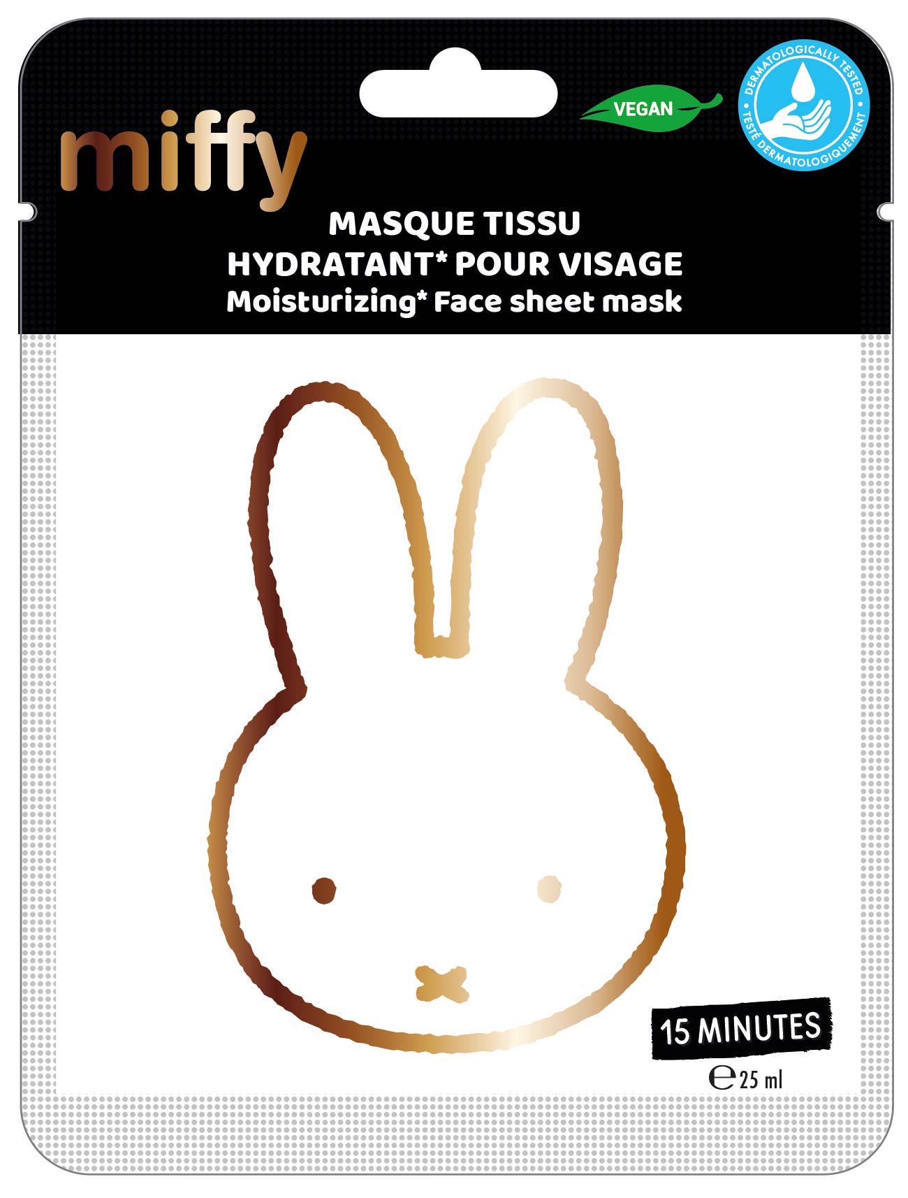 Hydraterend gezichtsmasker met Miffy-konijnmotief