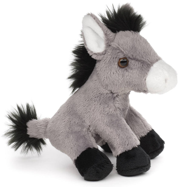 Peluche en forme d'âne, assise, 14 cm (hauteur) Uni Toys