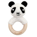 Houten ringrammelaar - Panda
