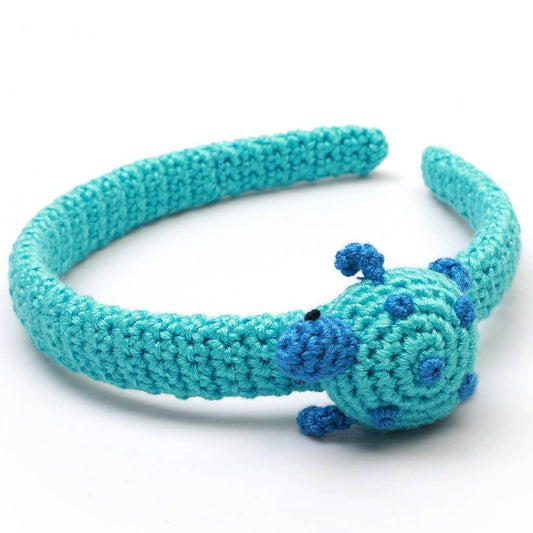 Schildpadhoofdband - Turquoise