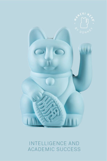 Chat Chanceux Bleu Clair
