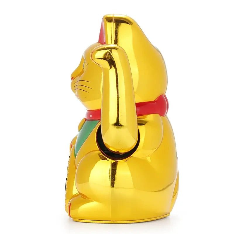 Chat Chanceux Doré Brillant - Maneki Neko
