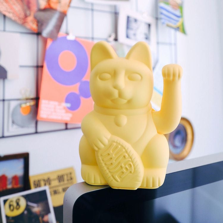 Chat Chanceux Jaune