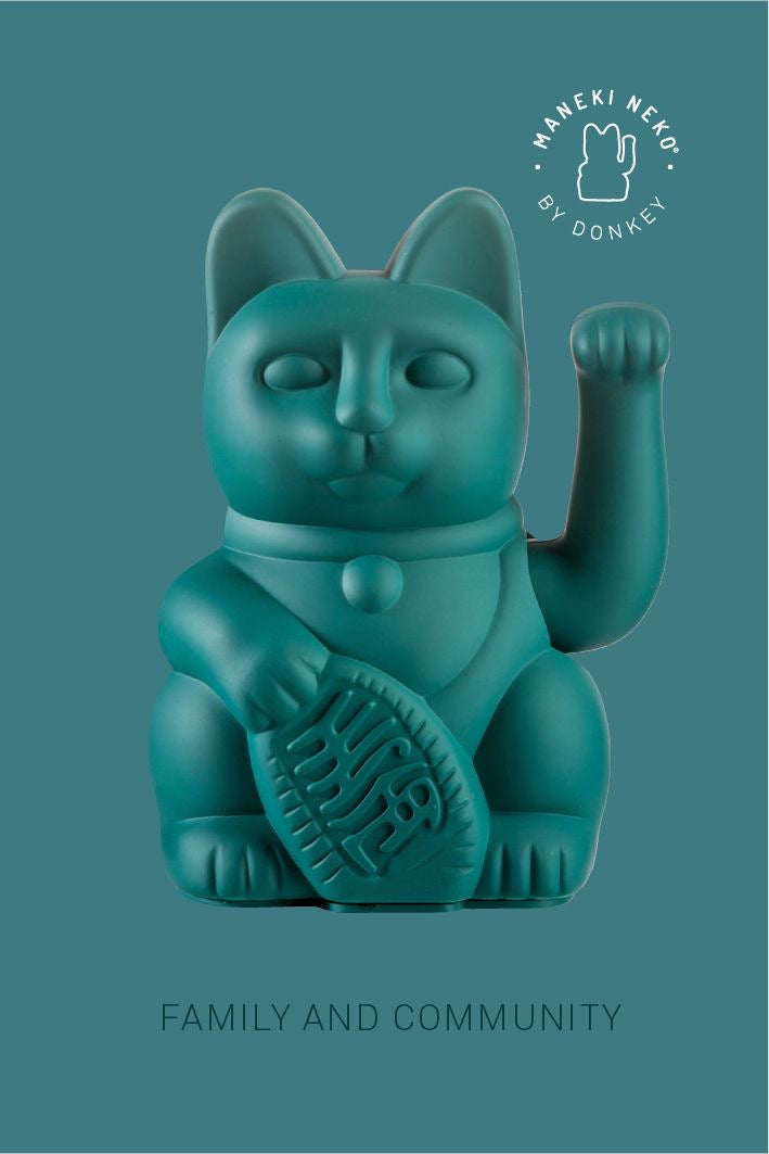 Chat Chanceux Vert