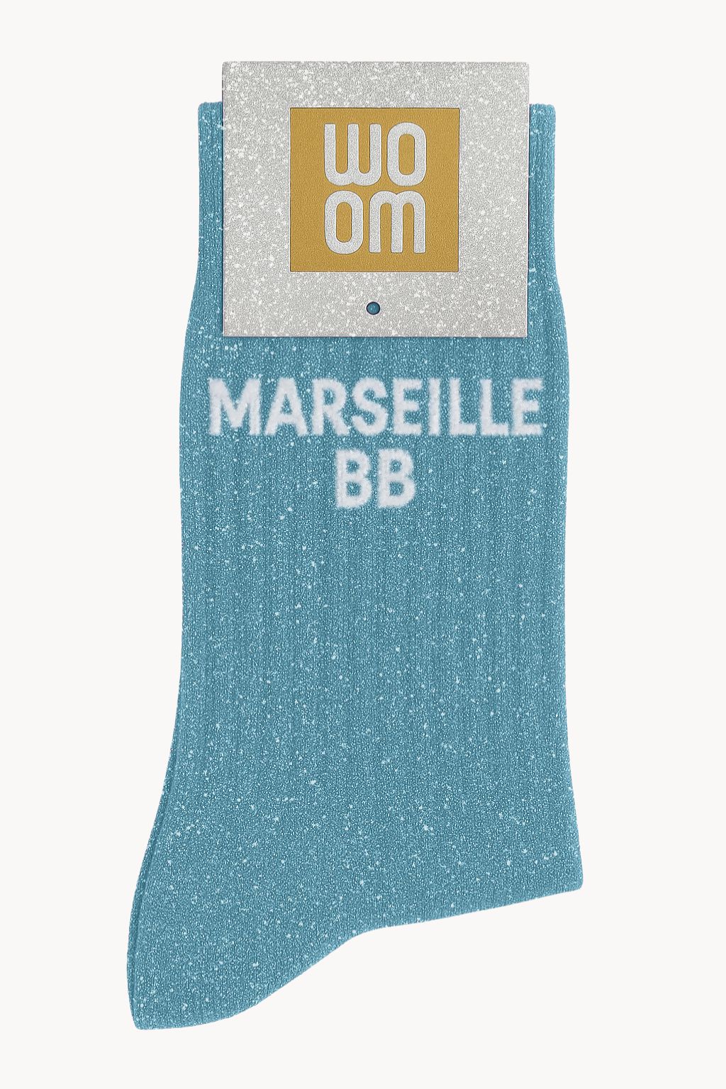 Turquoise "Marseille BB" Sequin Socks
