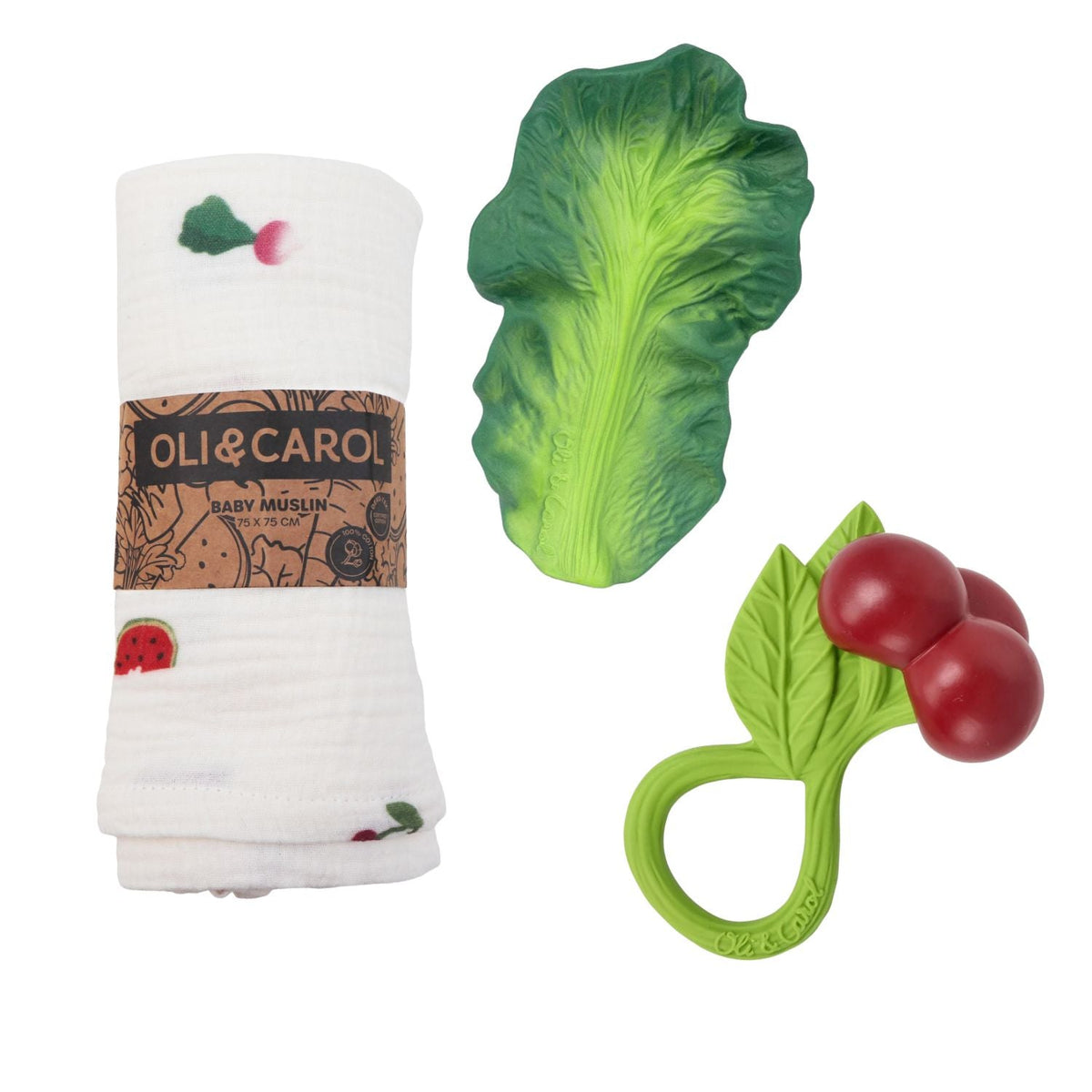 Cherry & Greens – Coffret cadeau bébé 3 mois+