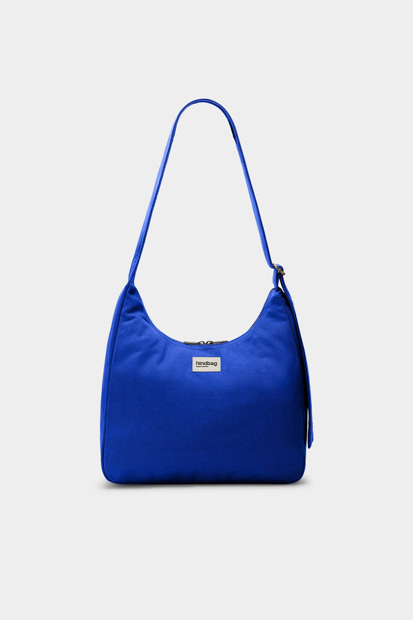 Claire electric blue hobo bag