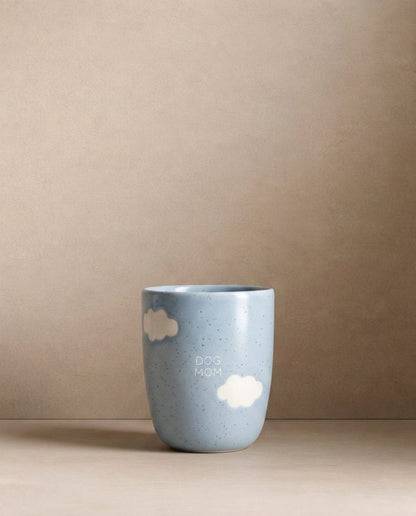 Cloud Medium Cup 220ml Dog Mom & Dad White 2 Pieces Set