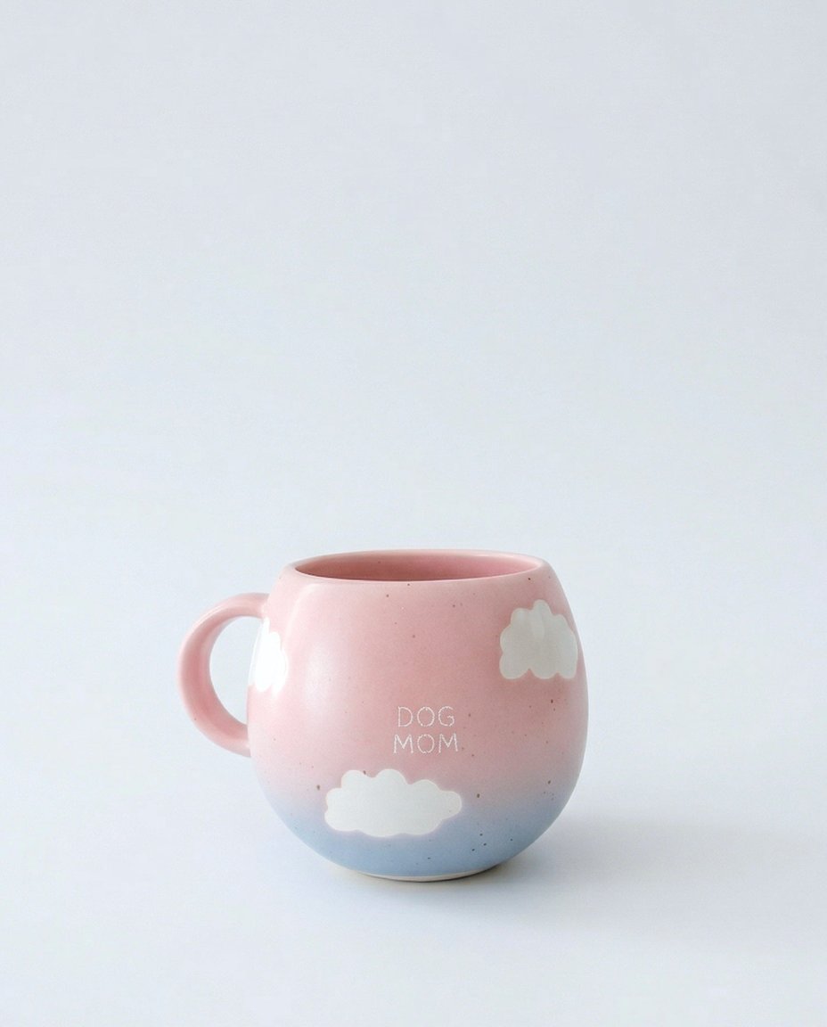 Cloud Mix Sunset Collection Mug 250ml Dog Mom & Dad 2 Pieces Set
