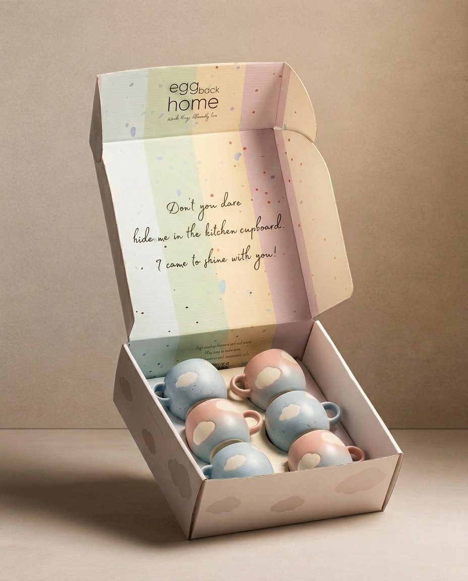 Cloud Mug 90ml 6-Piece Gift Set Collection