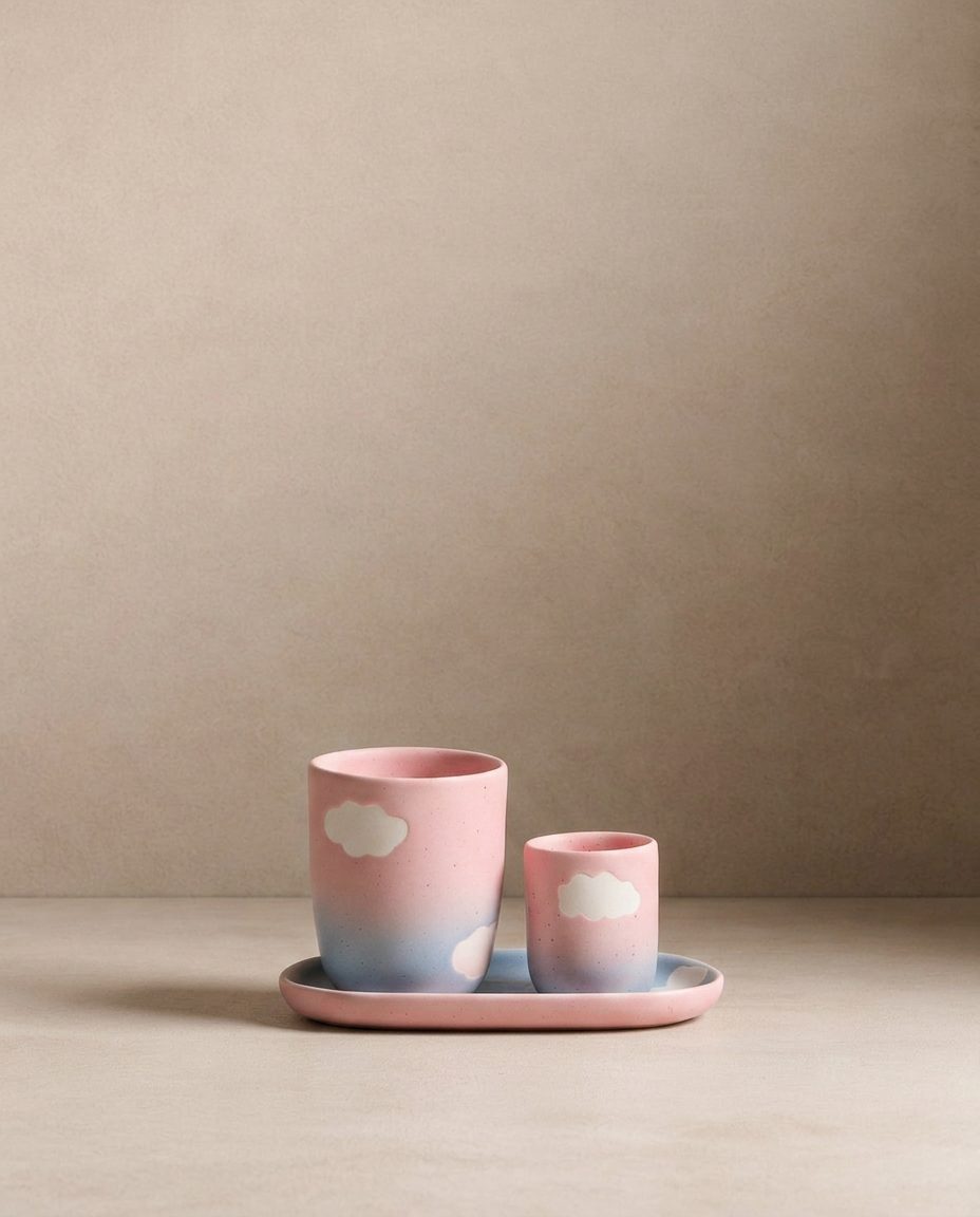 Cloud Sunset Medium Cup 220ml Set of 6 Gift Collection