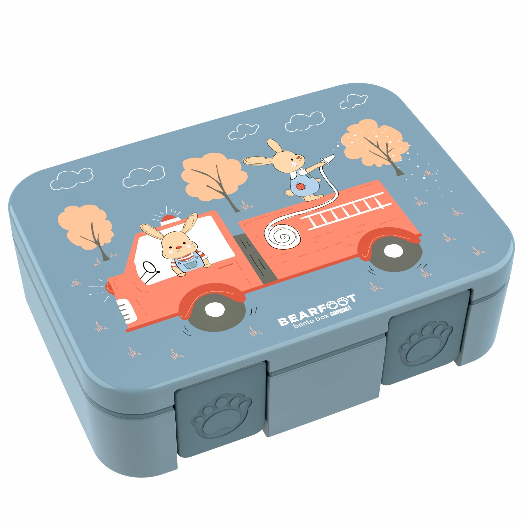 Lunch box with compartments, lightweight & leak-proof - Fire brigade