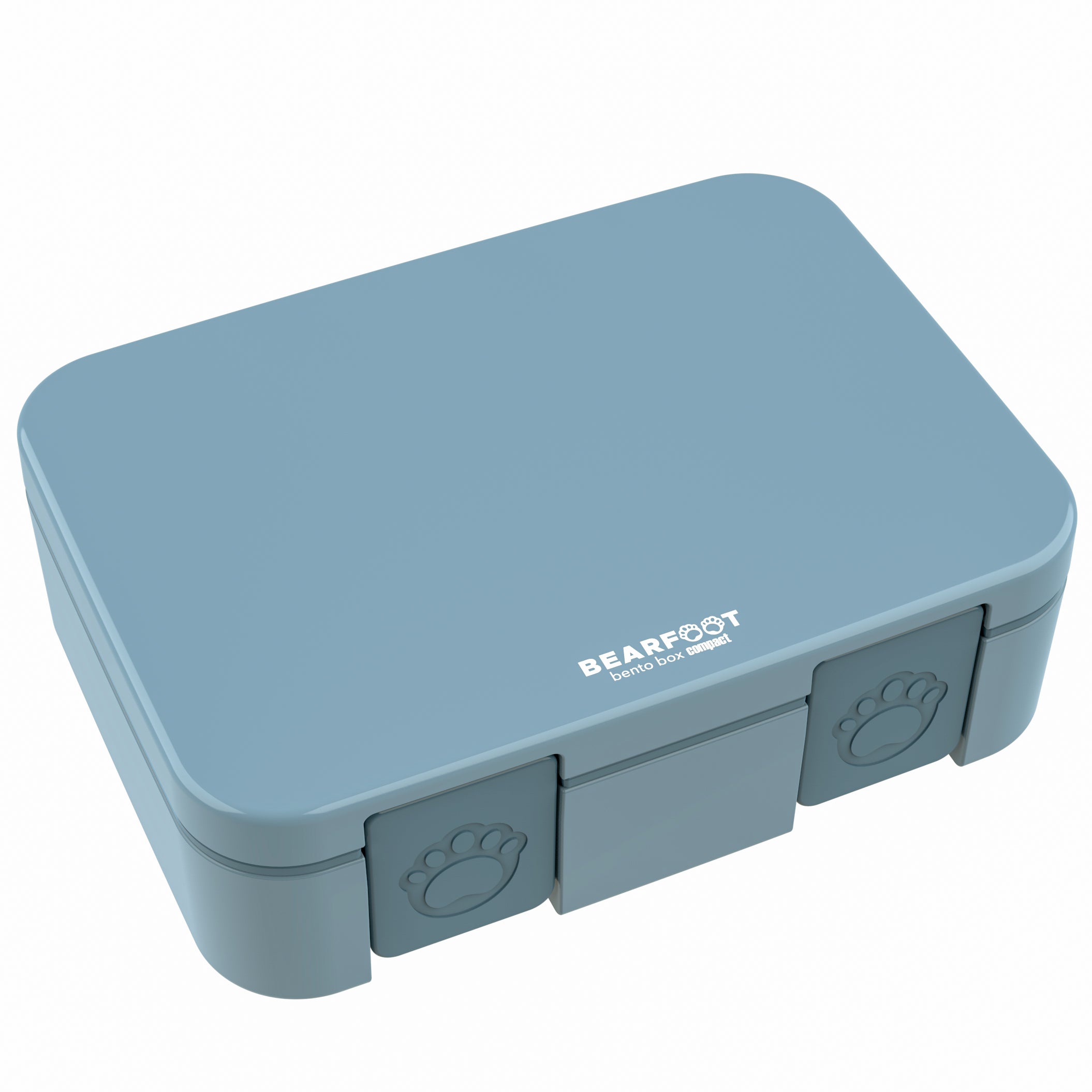 Lunch box with compartments, lightweight & leak-proof - blue
