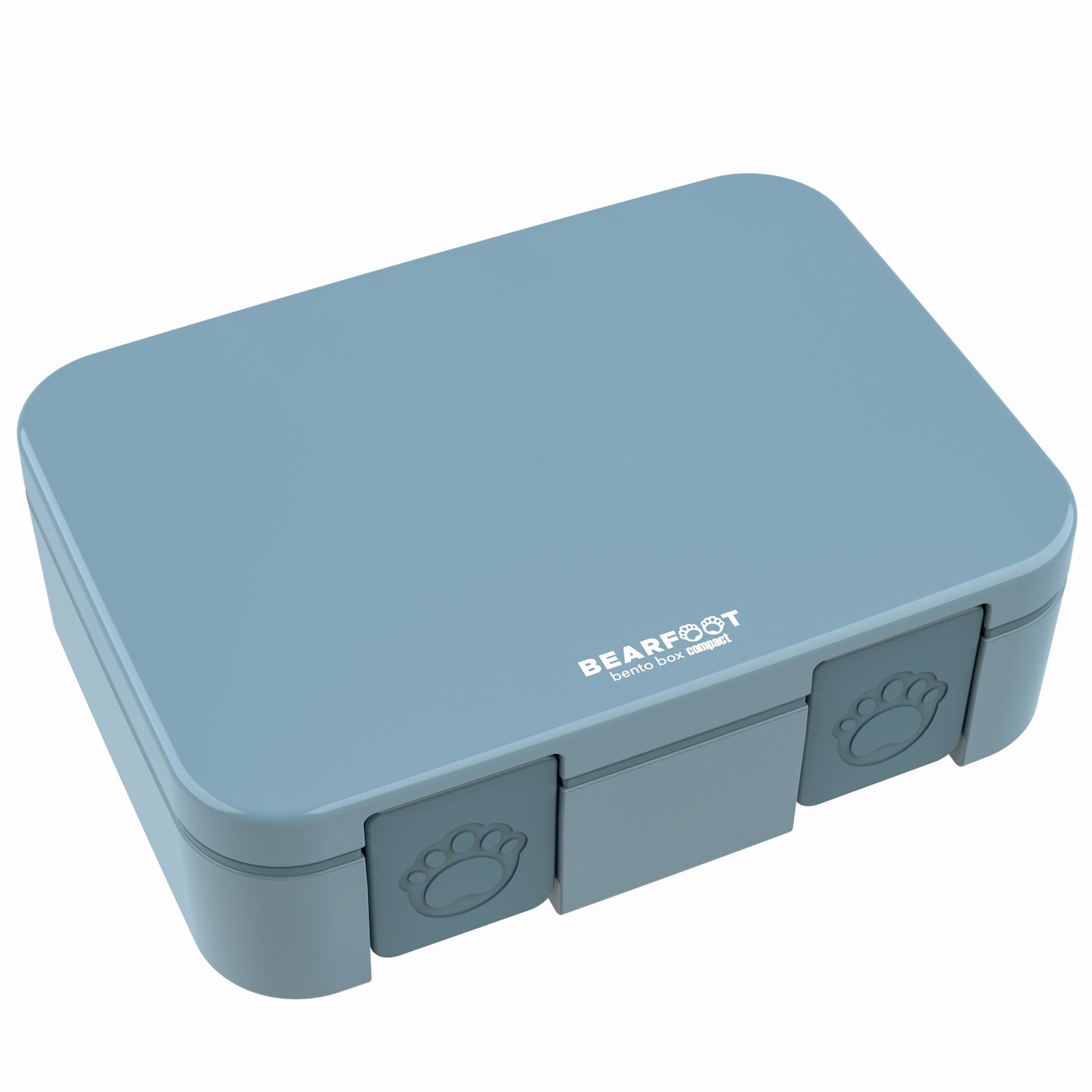 Lunch box with compartments, lightweight & leak-proof - blue