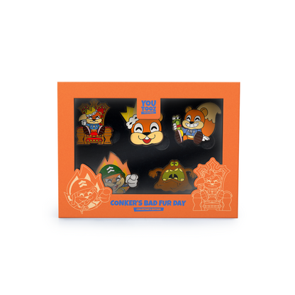 Conker’s Bad Fur Day Pin Set