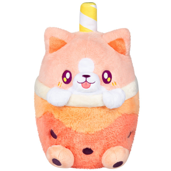 Peluche Squishable – Corgi Bubble Tea
