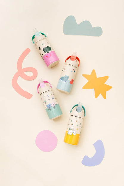Stainless steel water bottle Meowtiful Cats