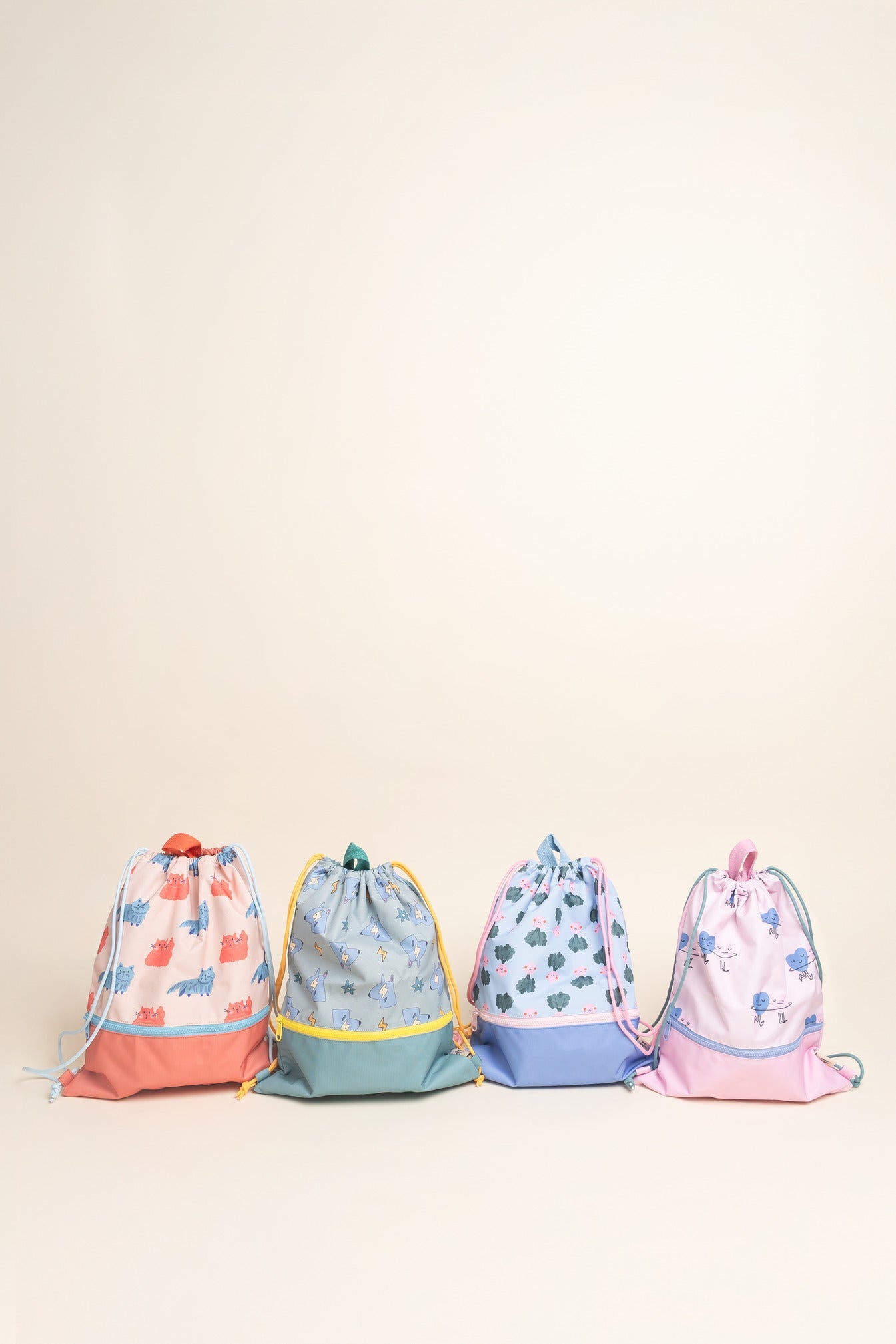 FUNKY DOGS Drawstring bag