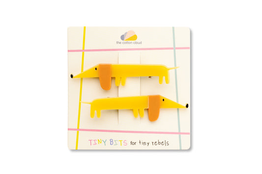 Hair Clips Set of 3 Flying Dog