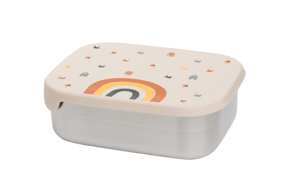 Rainbow Stainless Steel Lunchbox with Removable Compartments