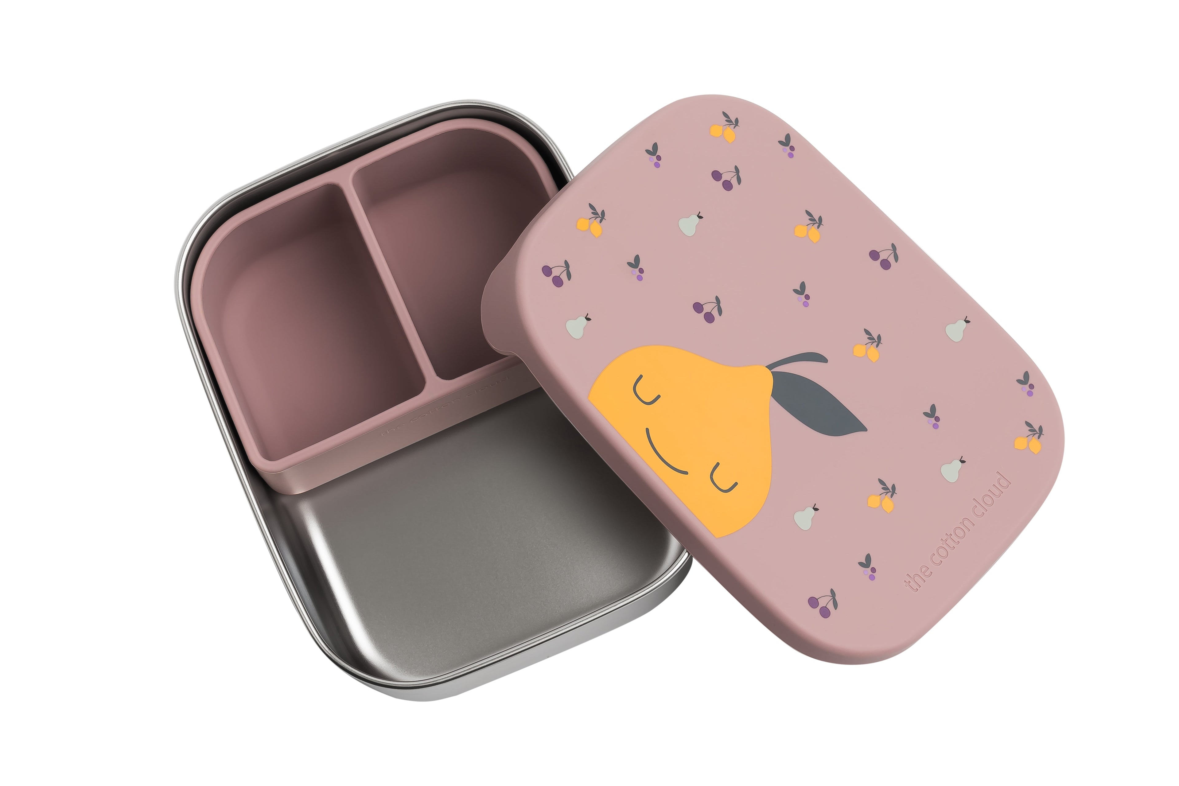 Fruity Stainless Steel Lunch Box with Removable Compartments