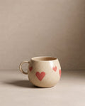 Mug boule Cozy Hearts en grès – 500 ml – Édition limitée