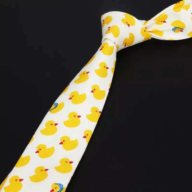 Cravate fine Canards Jaunes – visuel produit