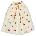 Cherry-Print Tulle Cape