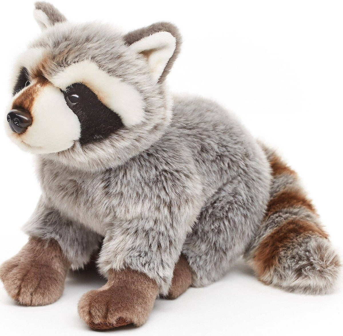 Sitting raccoon plush toy