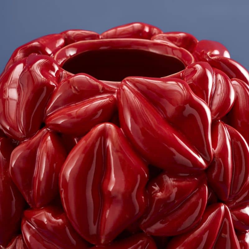 Red Lips Vase