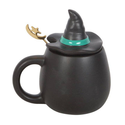 "Bad Witch" mug with lid and spoon