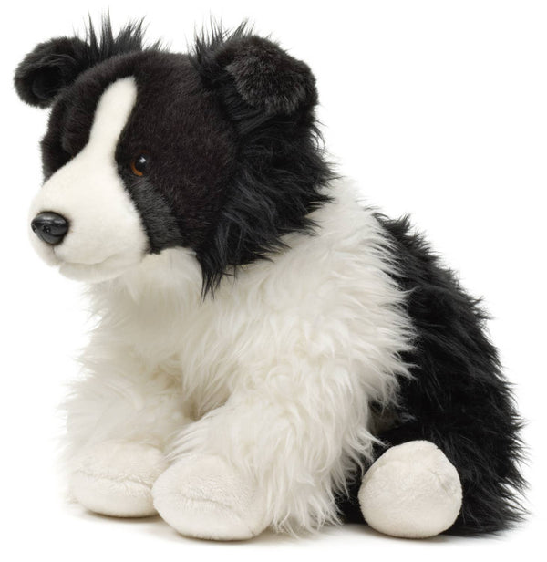 Border Collie, assis (sans laisse) - peluche Uni Toys