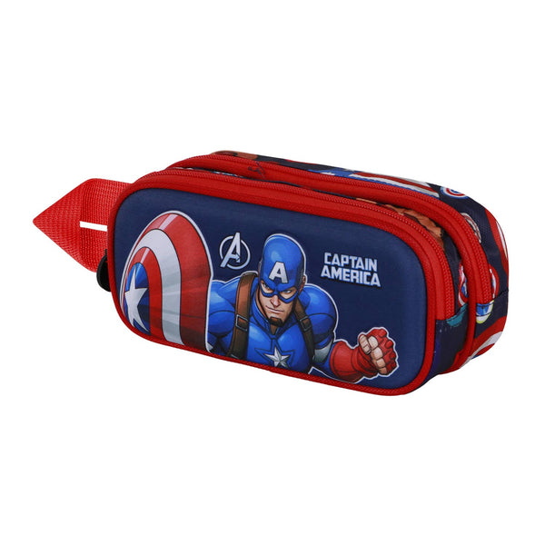 Marvel Captain America Patriot-3D Double Pencil Case