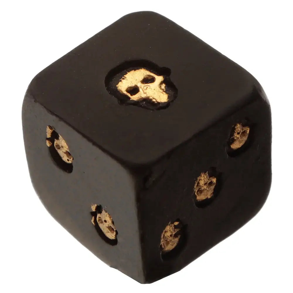 Set of 2 skull-shaped dice
