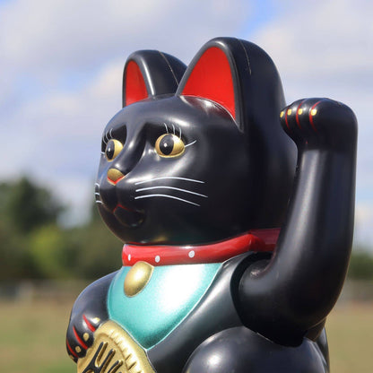 Lucky black cat 15cm