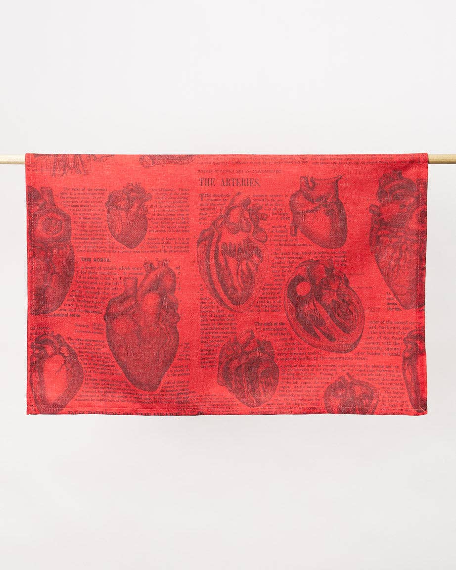 Torchon Cœur Anatomique – produit scientifique Cognitive Surplus EU, vue 3