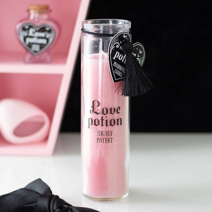 Bougie tube en verre Love Potion parfum fruit de la passion