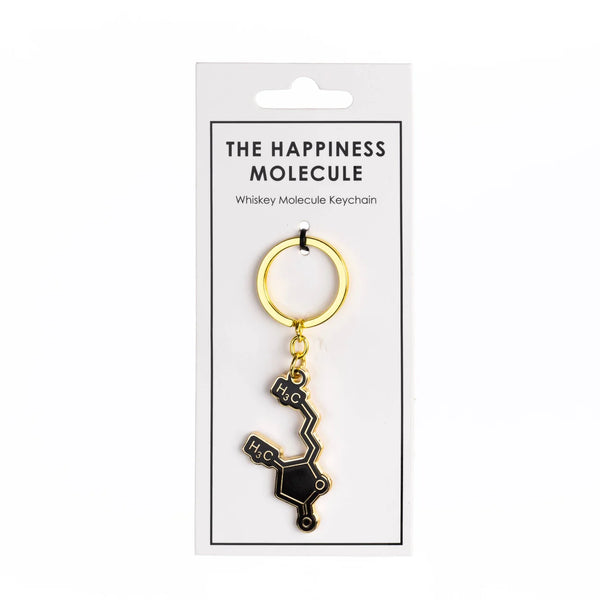 Whiskey Molecule Keychain