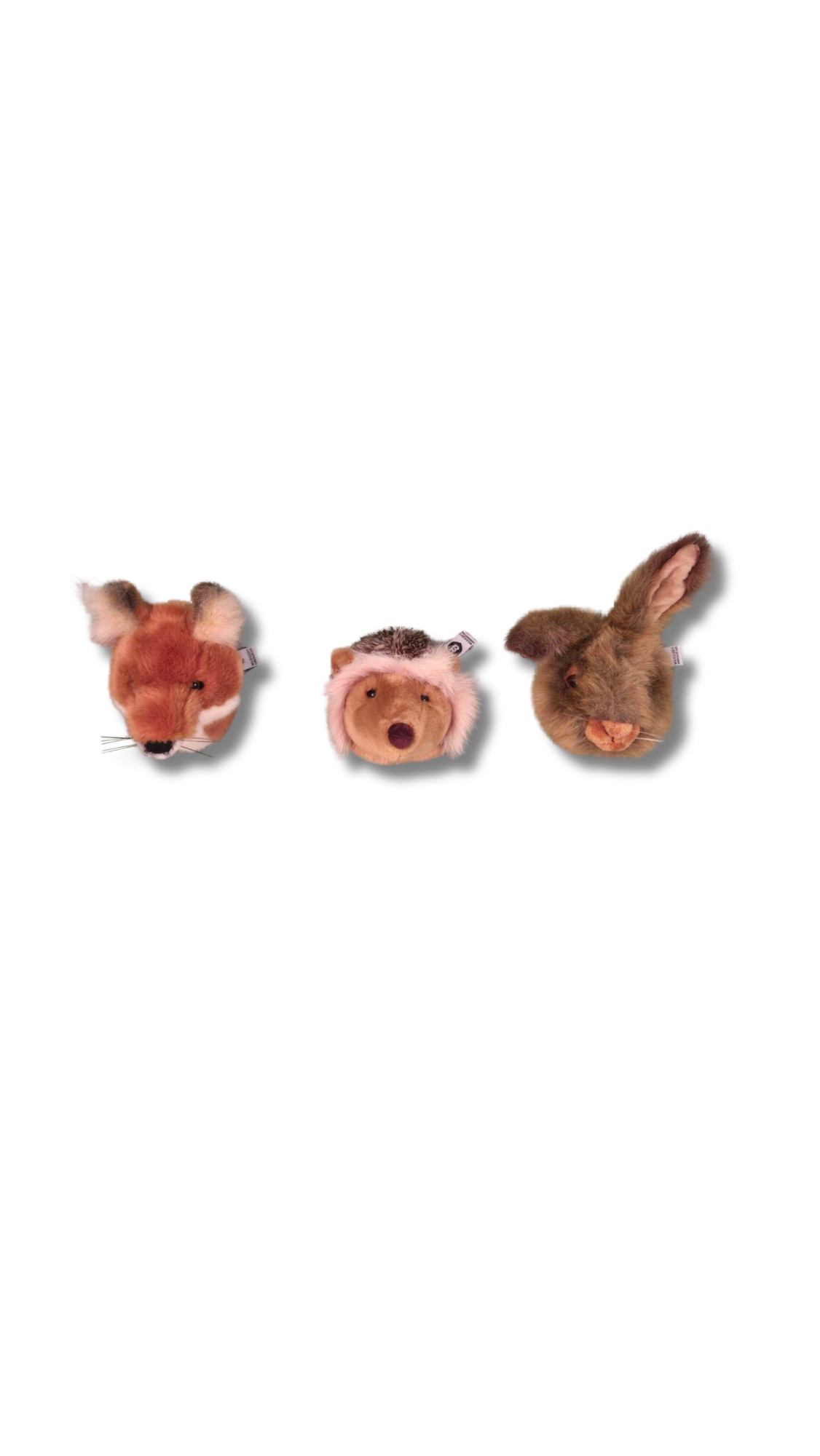 Mini Plush Animal Head Wall Decor: Forest Box Set