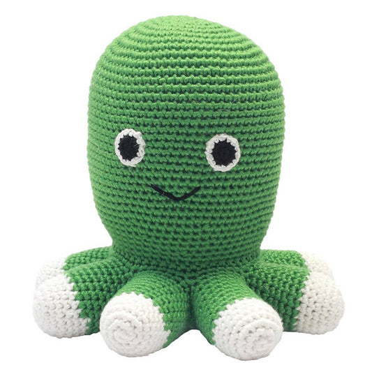 Crochet Plush Toy - Green Octopus