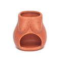 Bougeoir d'Ouverture en Terracotta Tits Peint à la Main