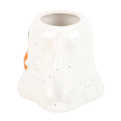 Ghost Mug with Pumpkin