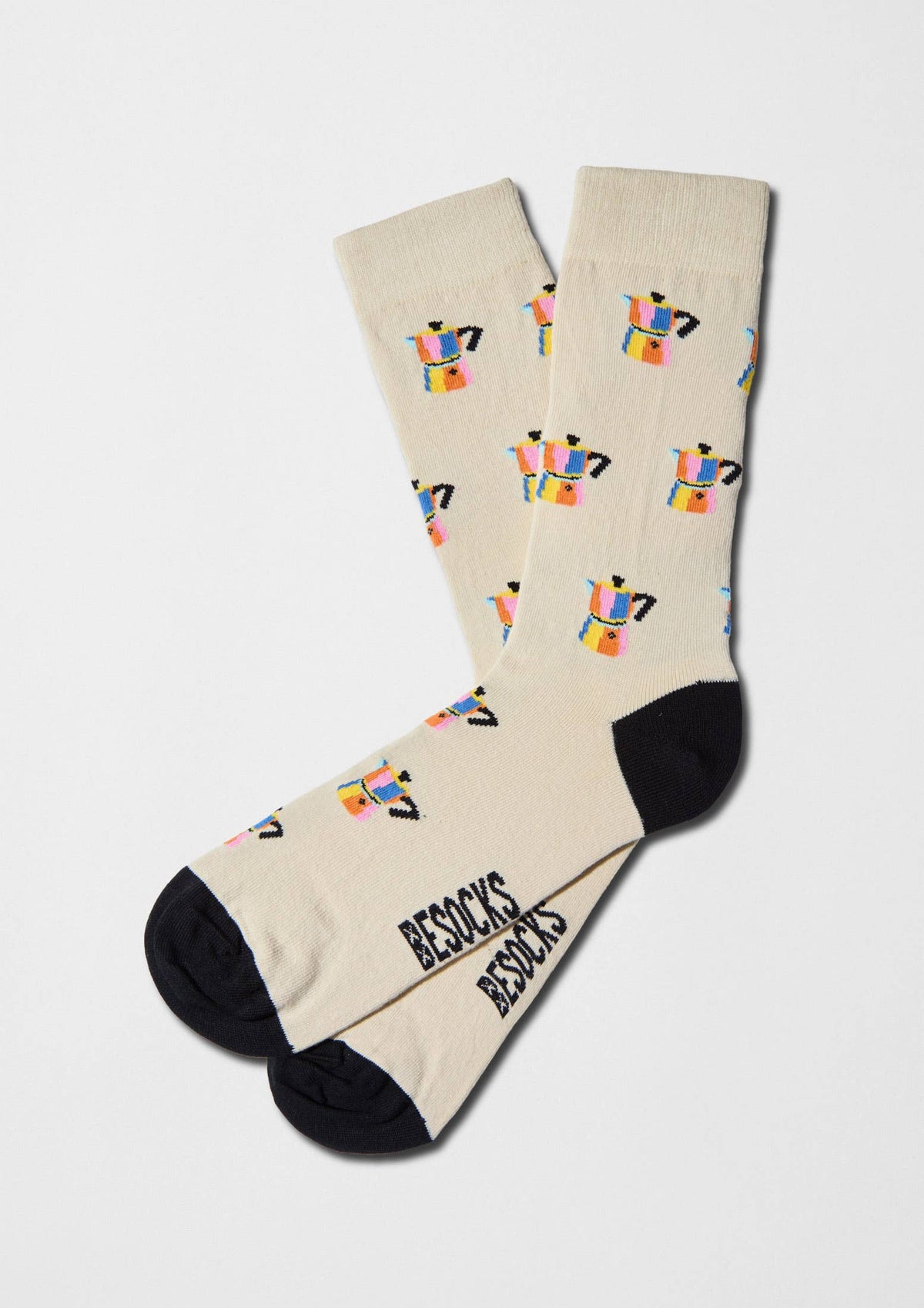BeMokaPot - Chaussettes 100 % coton biologique